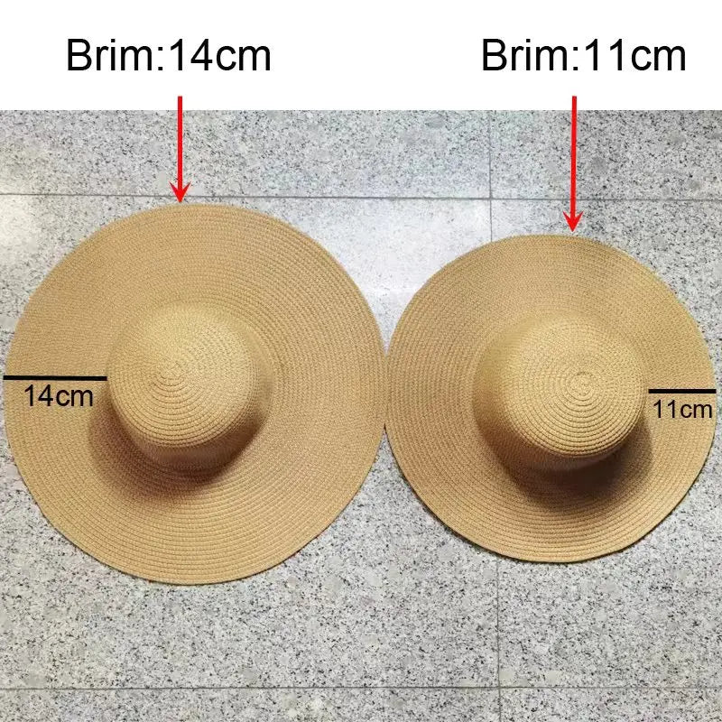 Summer Solid Color  Sun Hat Ladies Beach
