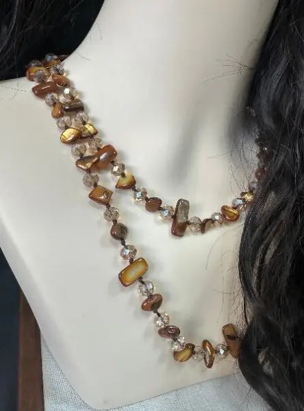 Natural Stone Layered Necklace