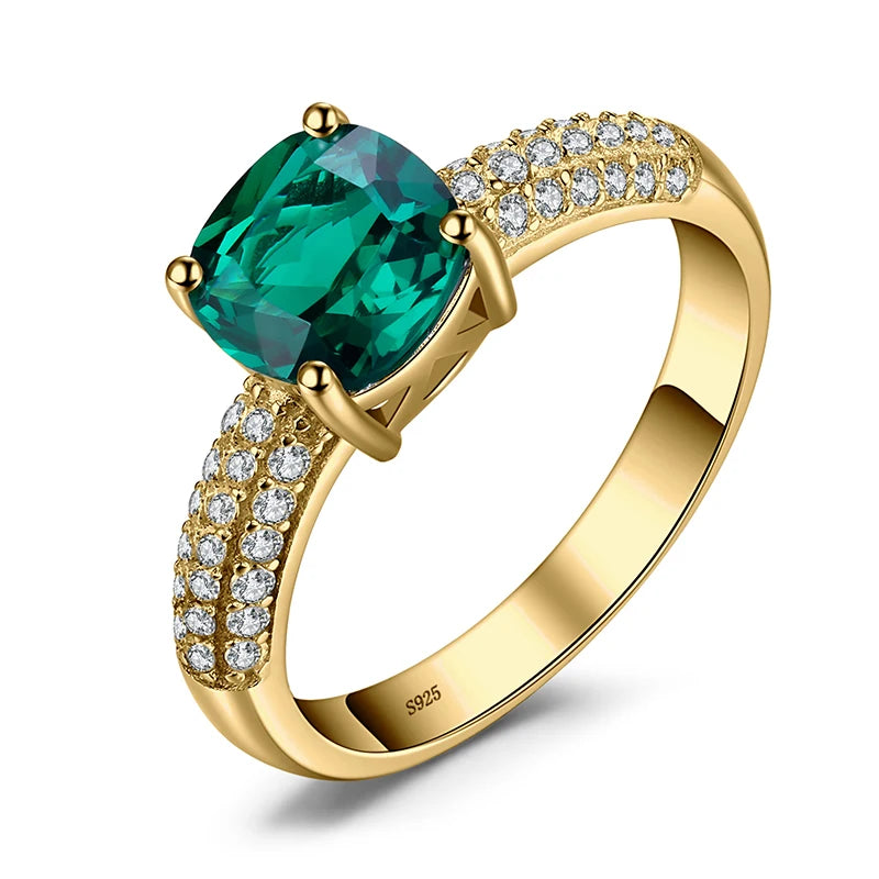 Green Nano Emerald Statement Ring