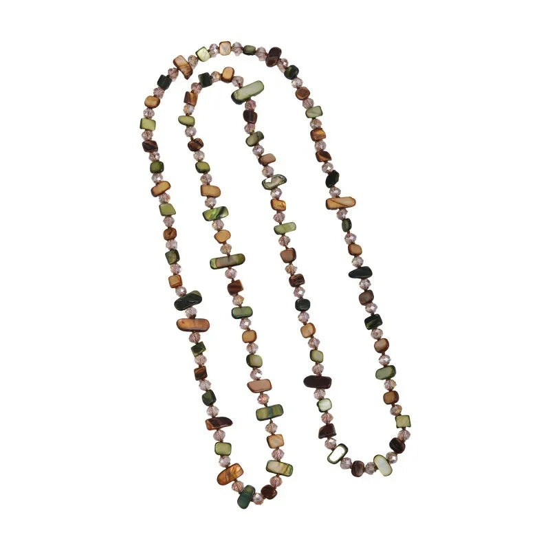 Natural Stone Layered Necklace