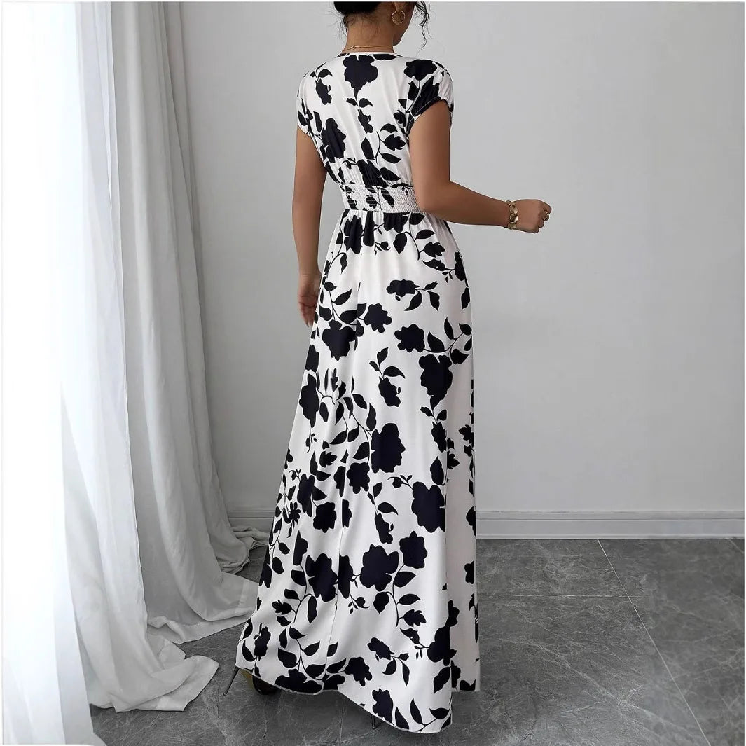 Floral Print Summer Long Dress