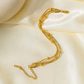 Triple Layer Chain Necklace
Stackable Gold Necklace