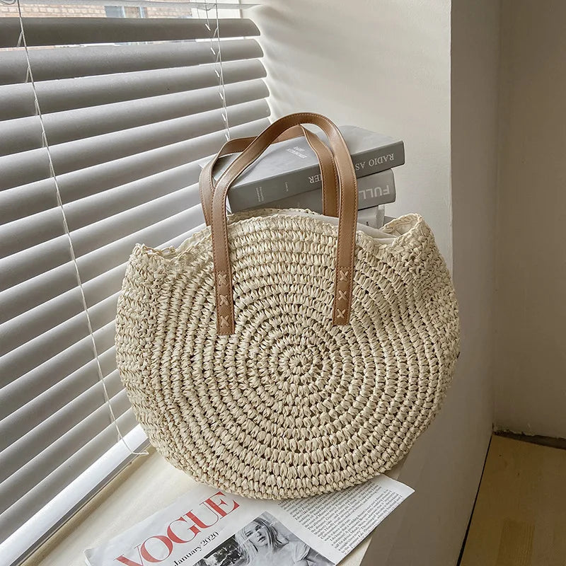 Summer Round Straw Bags for Women