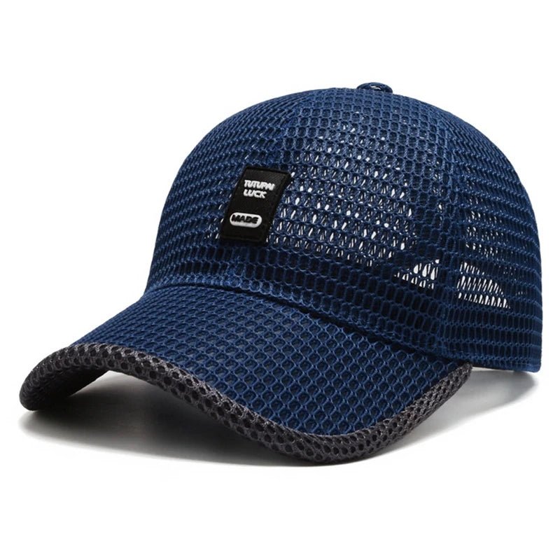 Men Women Outdoor Summer Full Mesh Net Cool Breathable Quick Drying  Sunhat Baseball Cap Anti-UV Tennis Golf Sport Trucker Hats