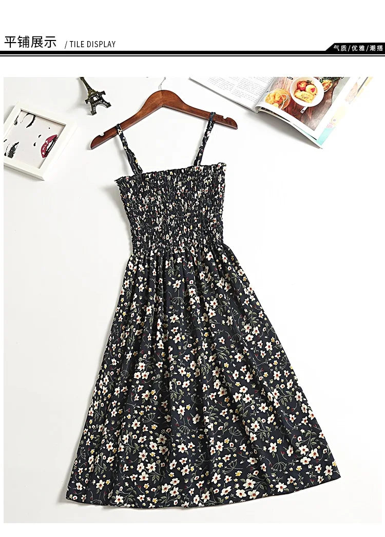 Women's Chiffon Spaghetti Strap Mini Dress
