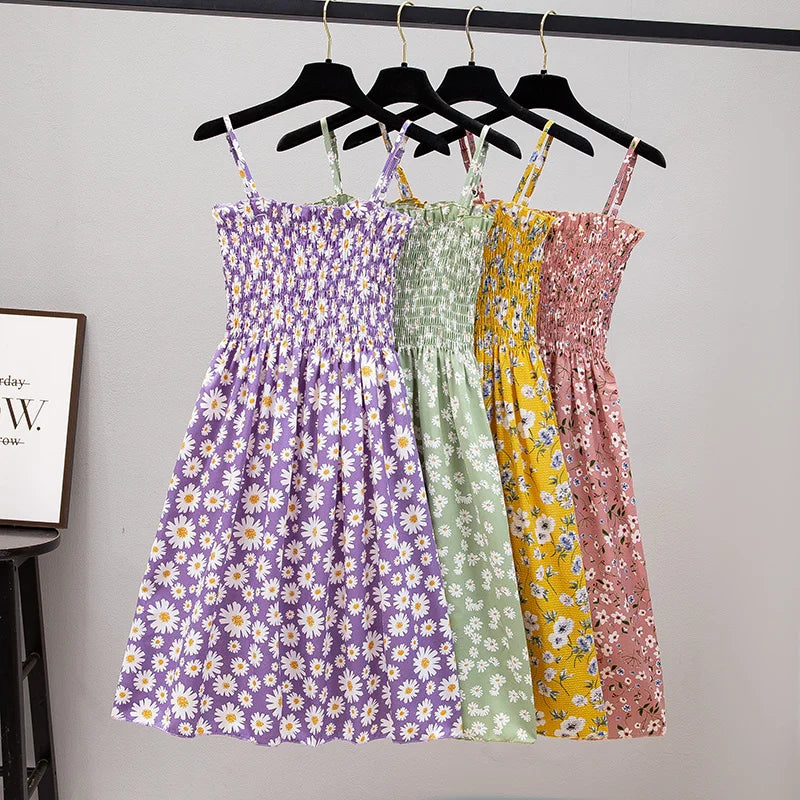 Women's Chiffon Spaghetti Strap Mini Dress