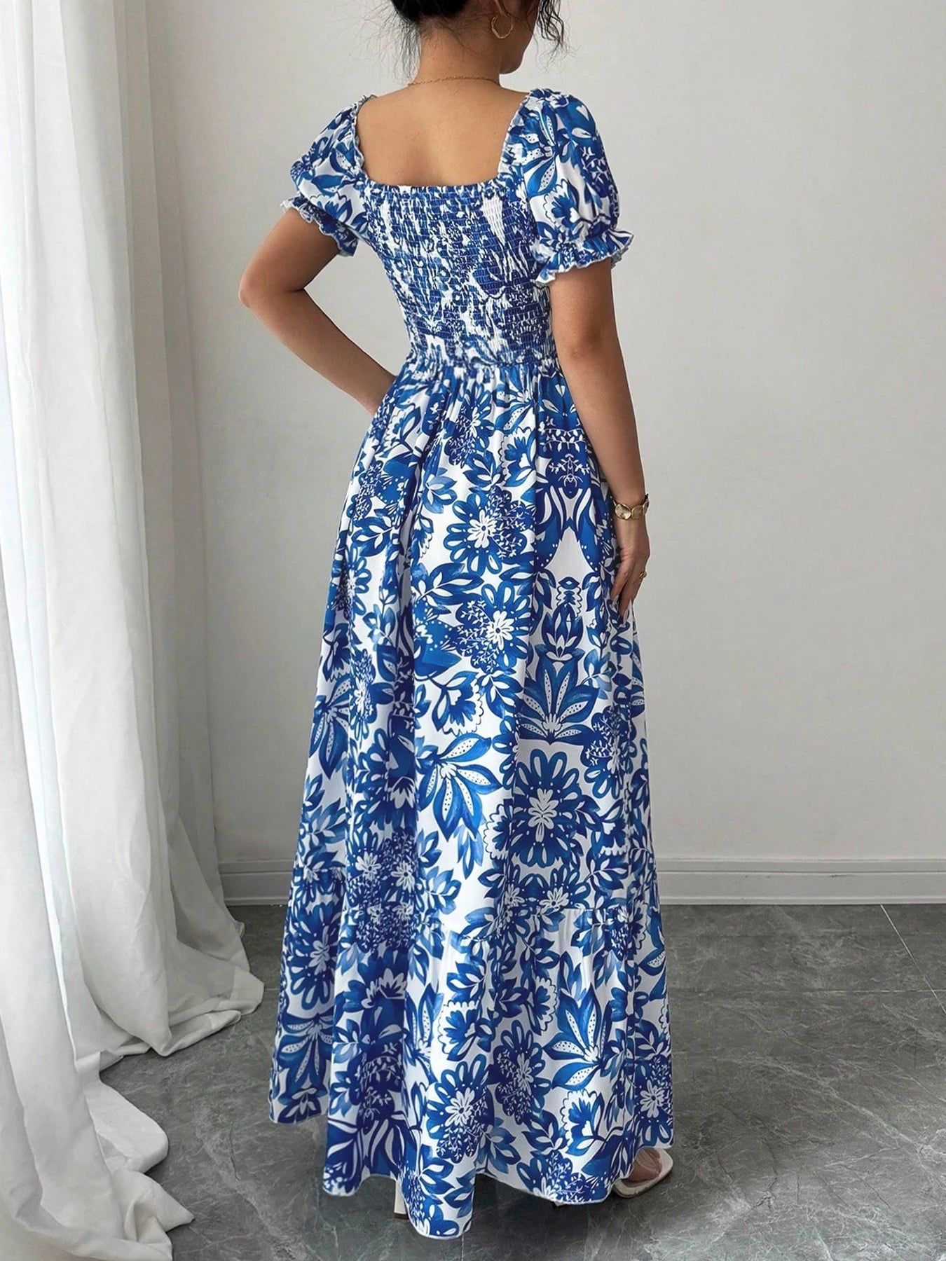 Puff Sleeve Floral Summer Dress
