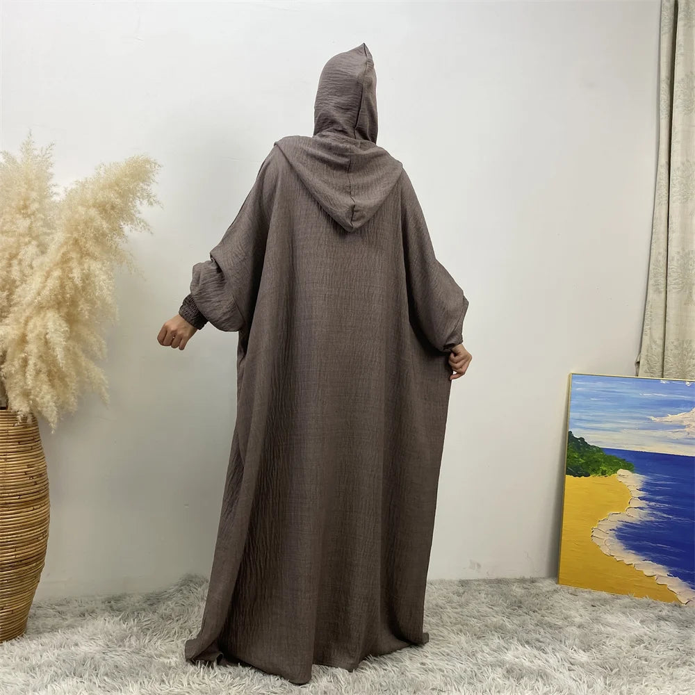 Women's Solid Color Jalabiya Dress