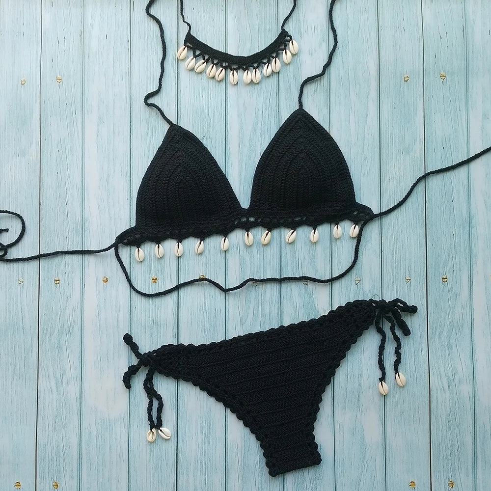 Crochet Beachwear Ensemble