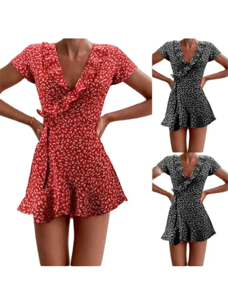 Robe évasée florale pour femme élégante et douce