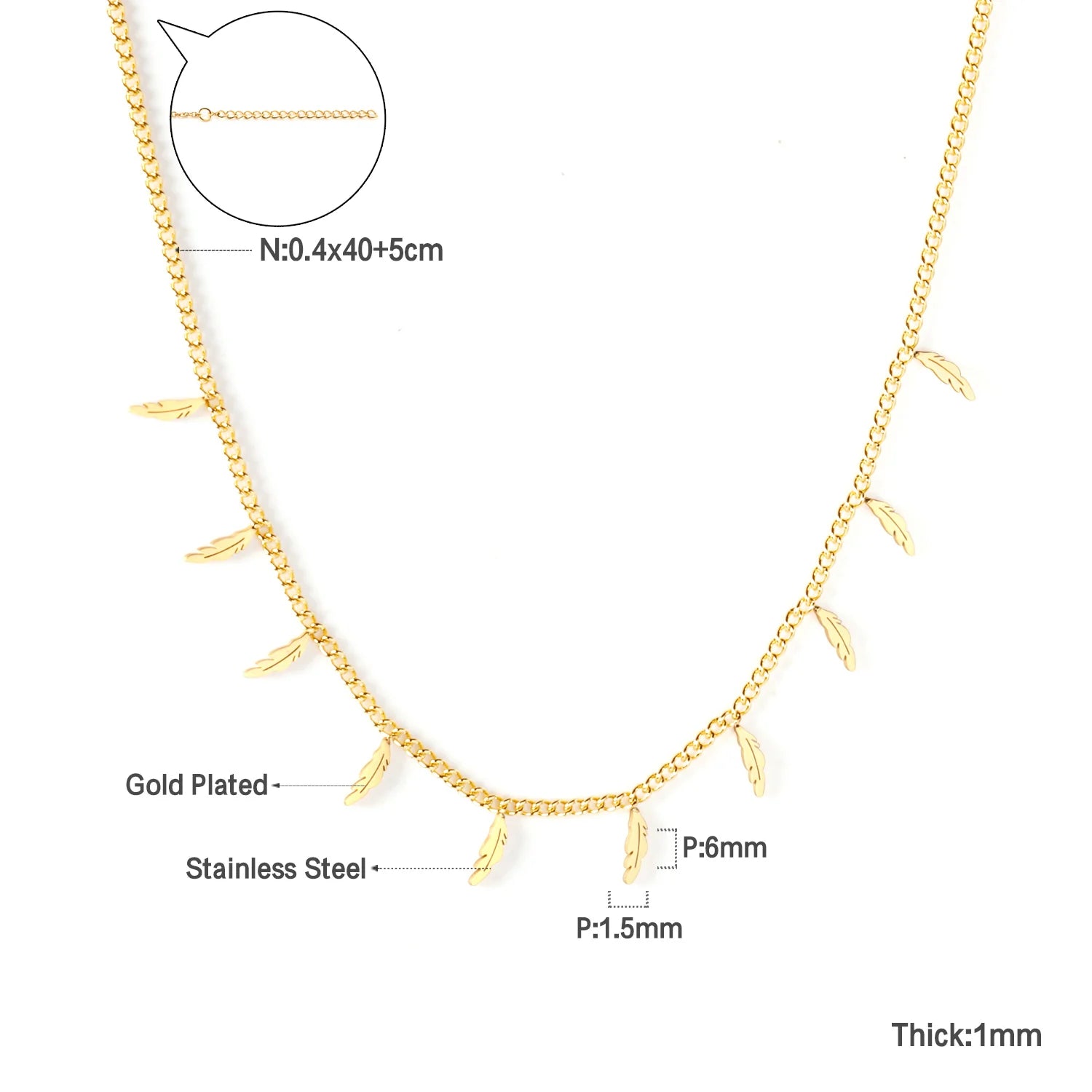 Golden Star Heart Necklace