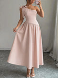 Asymmetric Bow Detail Dress