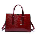 Vintage Crocodile Embossed Handbag