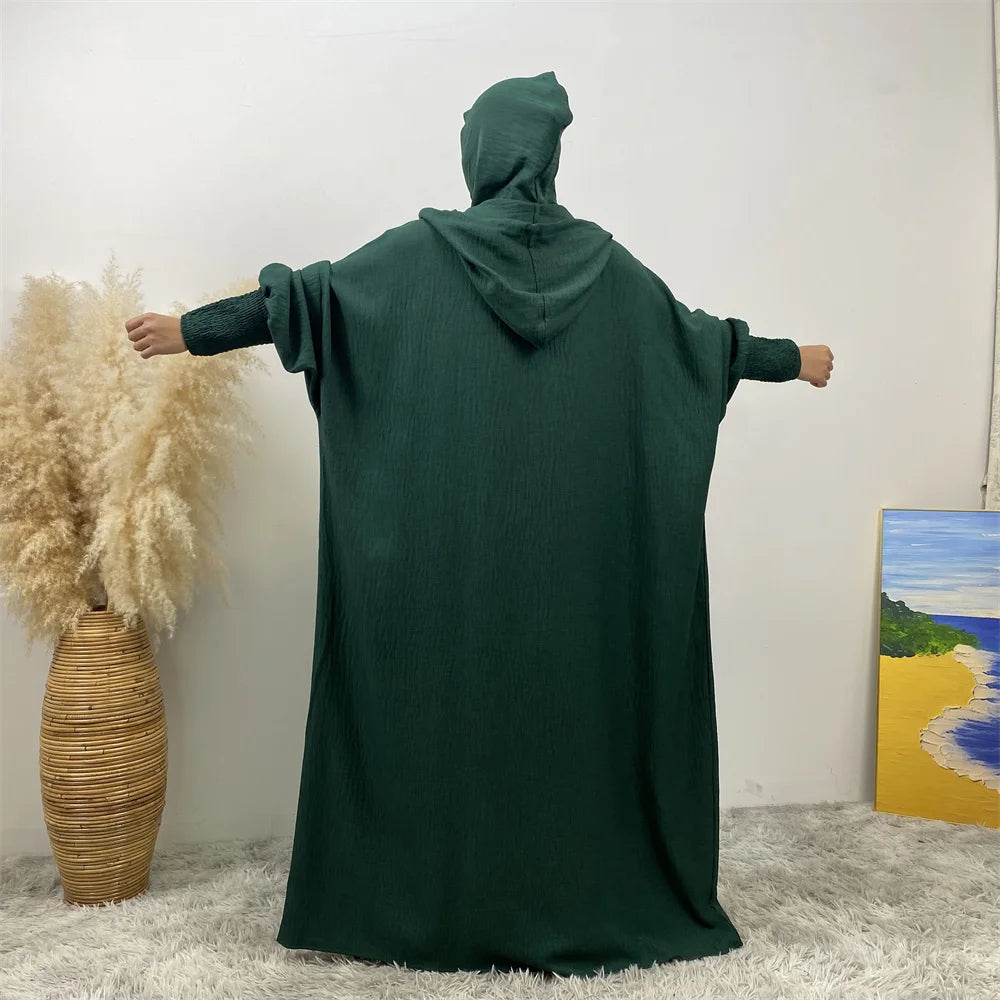 Women's Solid Color Jalabiya Dress