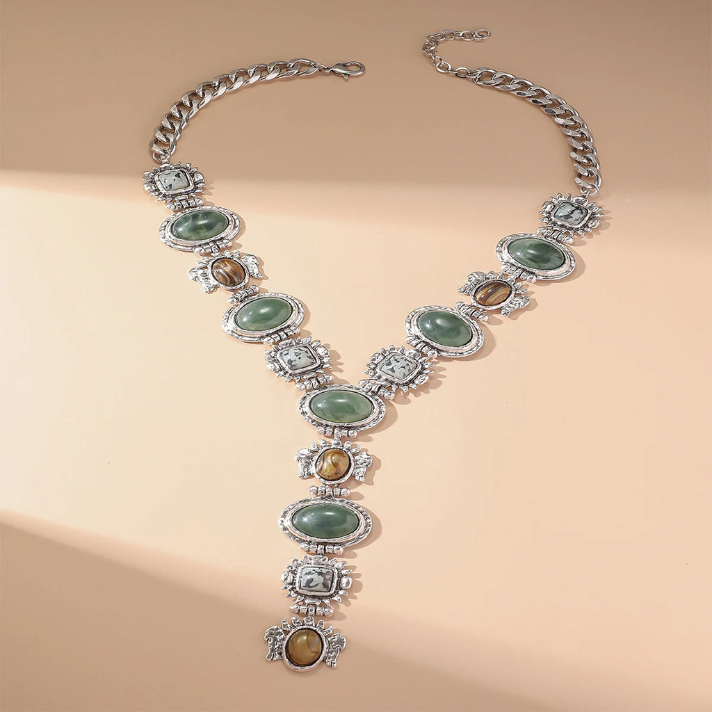 Artisan-Inspired Resin Necklace