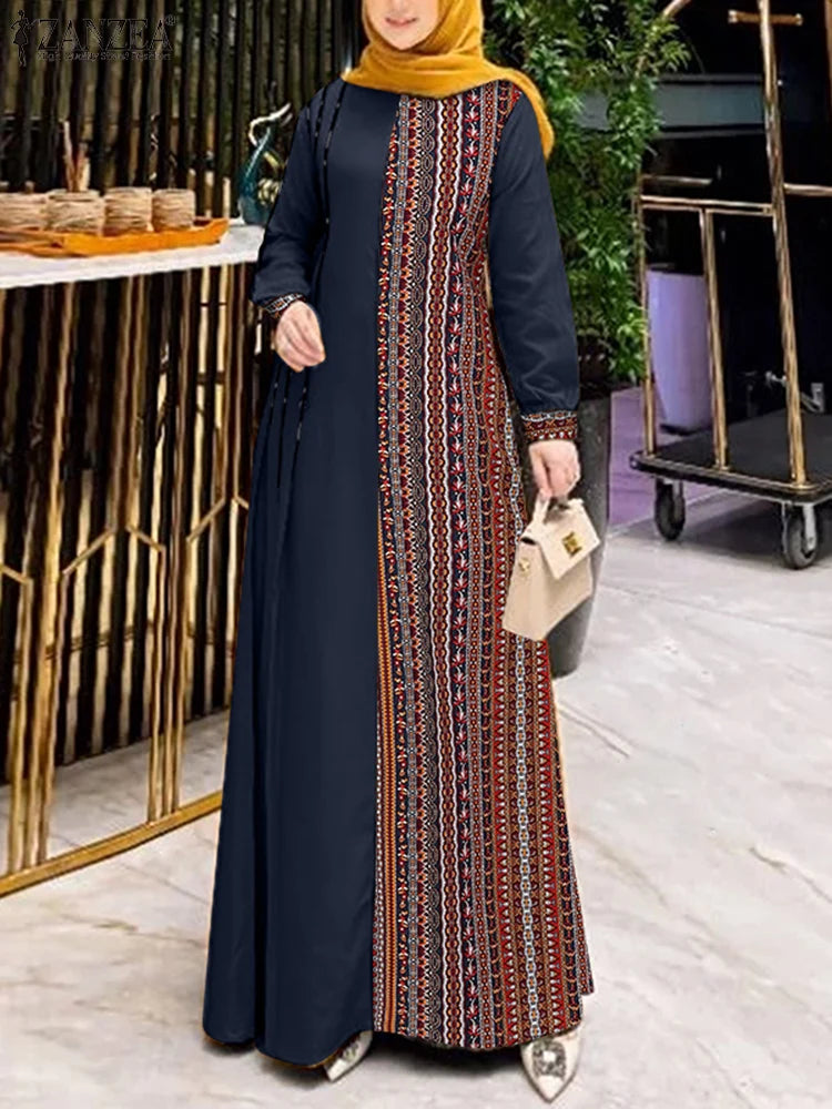 Women's Ethnic Printed Abaya Dress