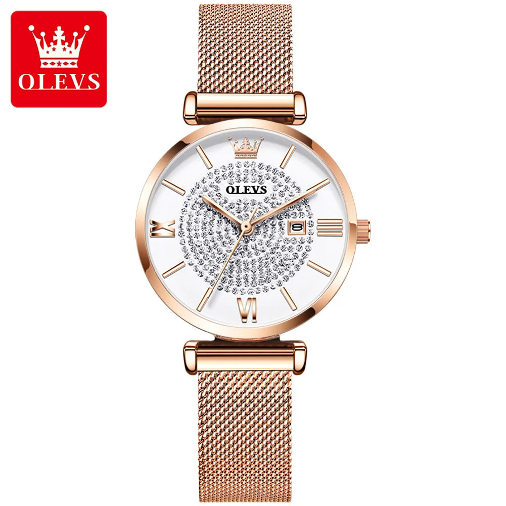 Stainless Steel Mesh Strap Watch