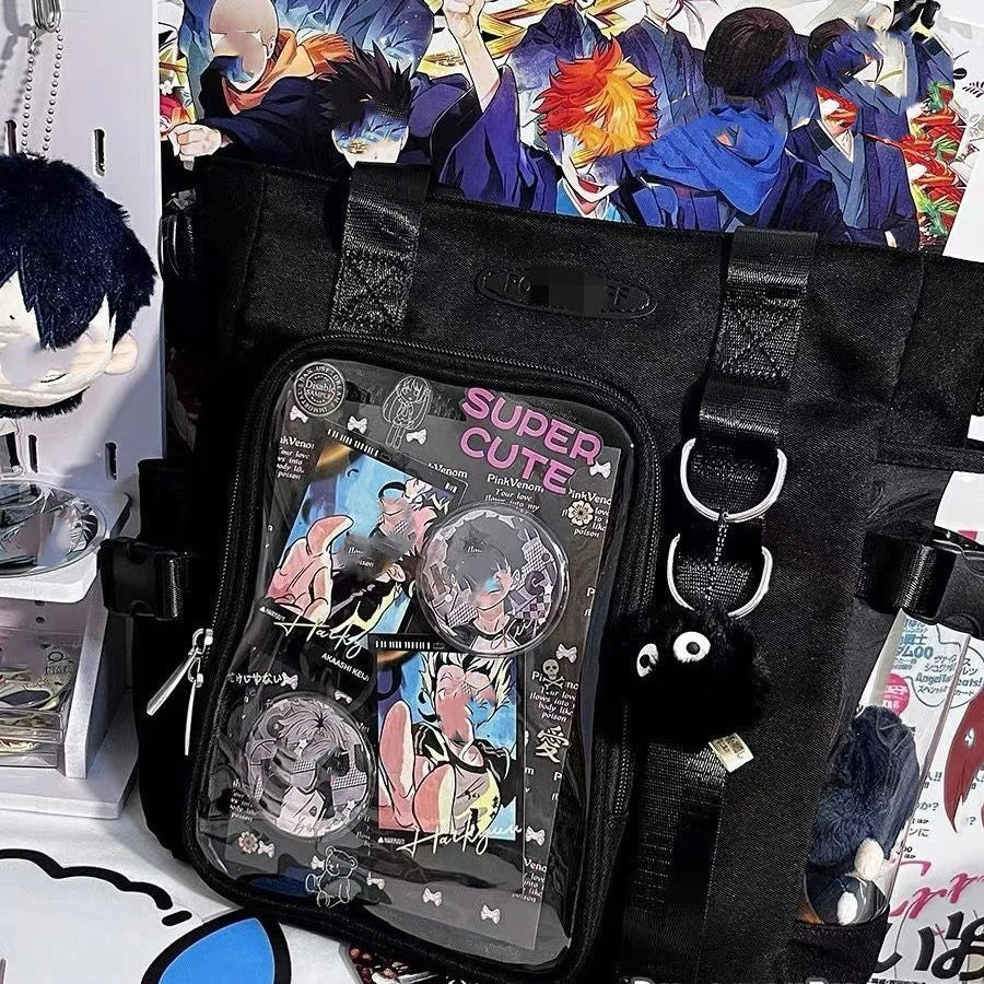 Transparent Crossbody Tote Bag