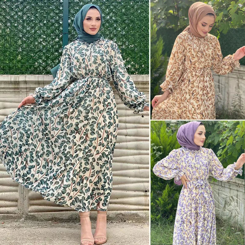 Elegant Muslim Women's Chiffon Abaya