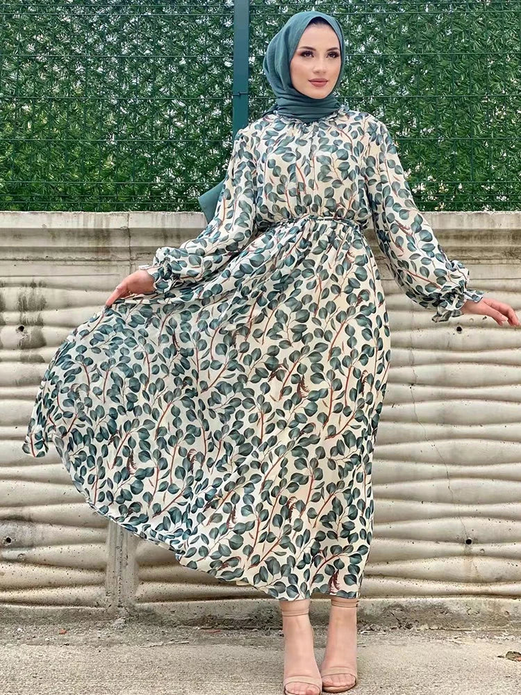 Elegant Muslim Women's Chiffon Abaya