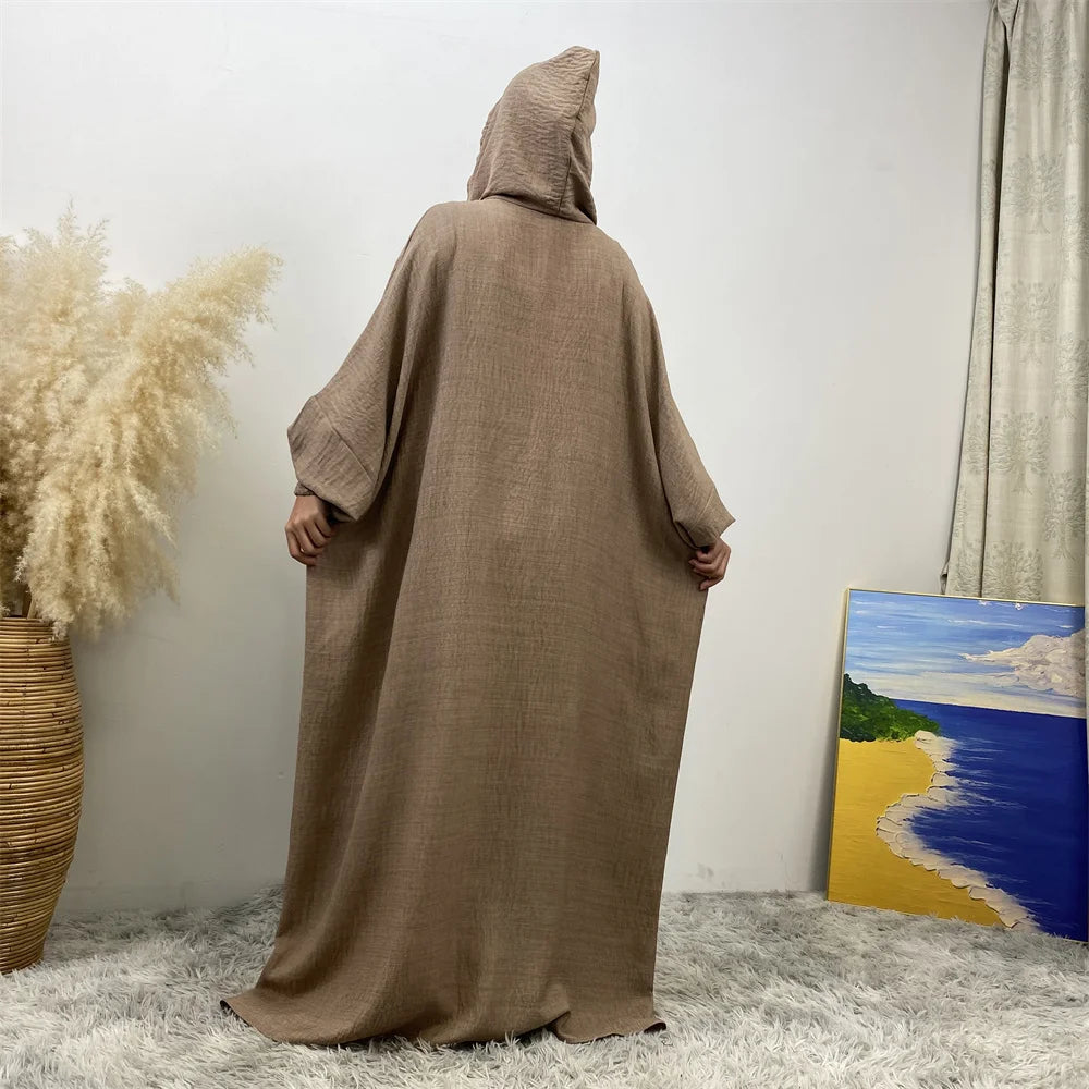Women's Solid Color Jalabiya Dress