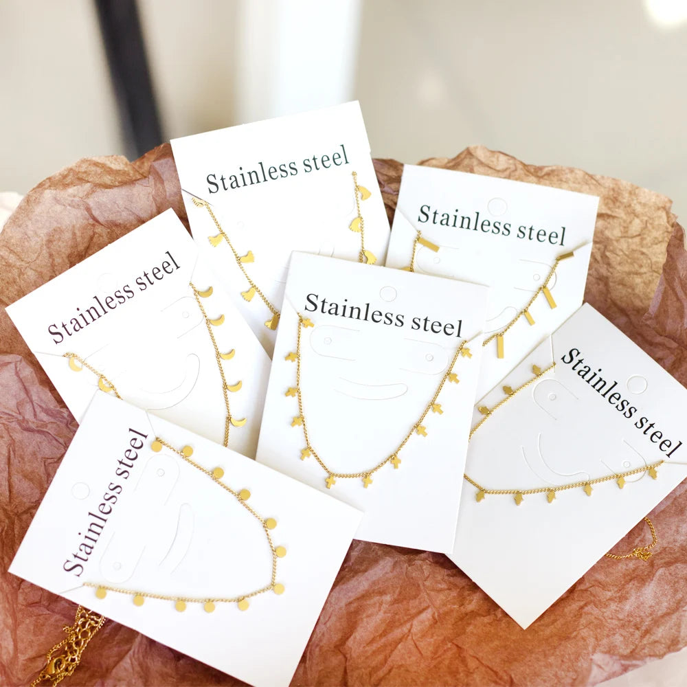 Golden Star Heart Necklace