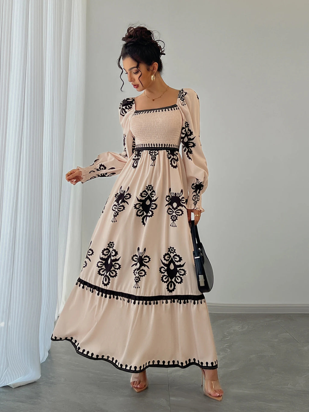 Fall & Winter Printed Dress
