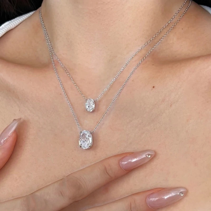 Elegant Moissanite Necklace