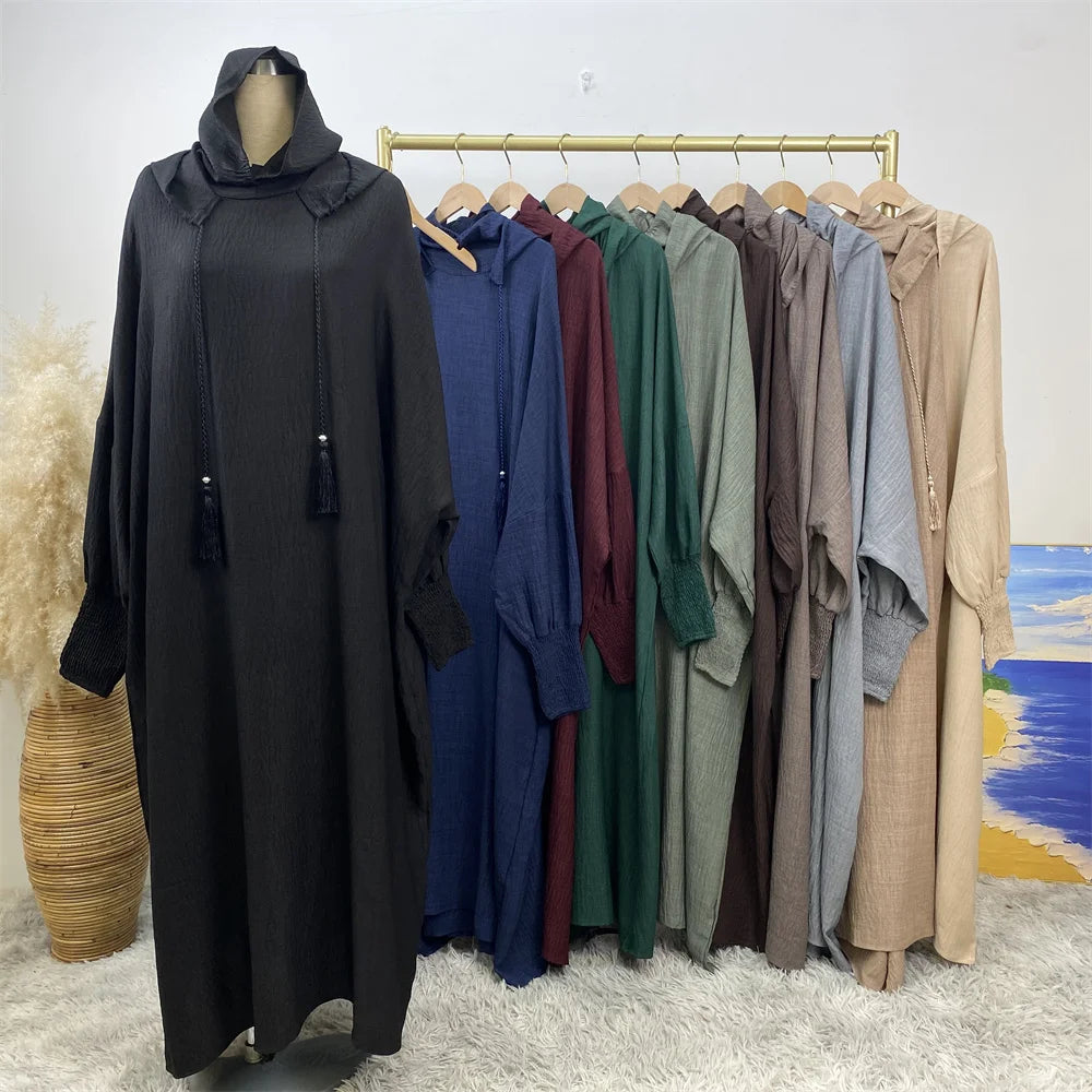Women's Solid Color Jalabiya Dress