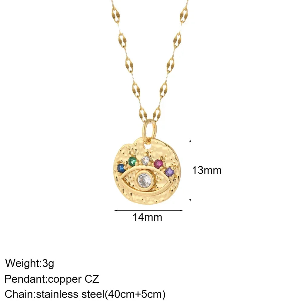 Multi-Charm Pendant Necklace