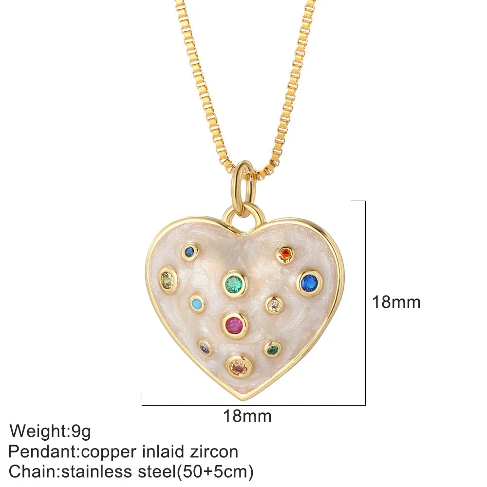 Multi-Charm Pendant Necklace