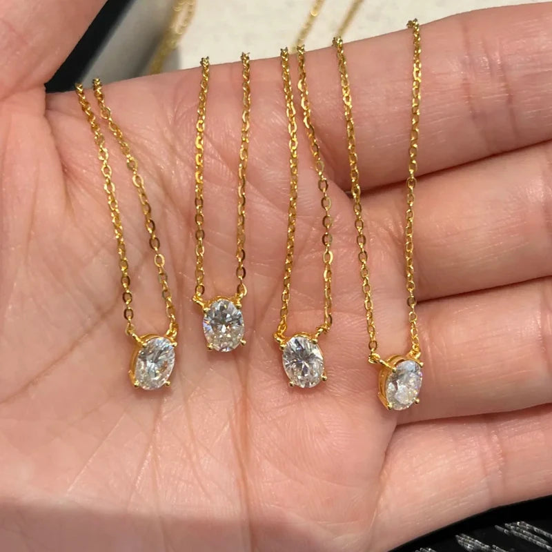 Elegant Moissanite Necklace