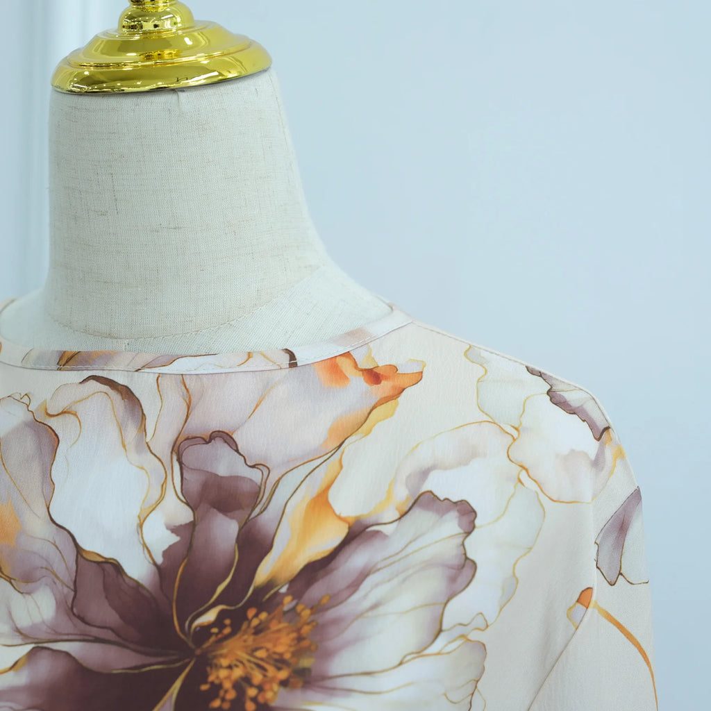 Turkish-Inspired Printed Kaftan