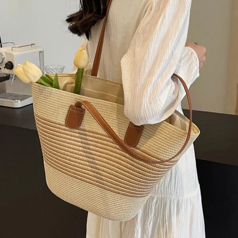 Straw bag bag women's summer