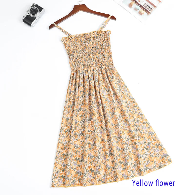 Women's Chiffon Spaghetti Strap Mini Dress