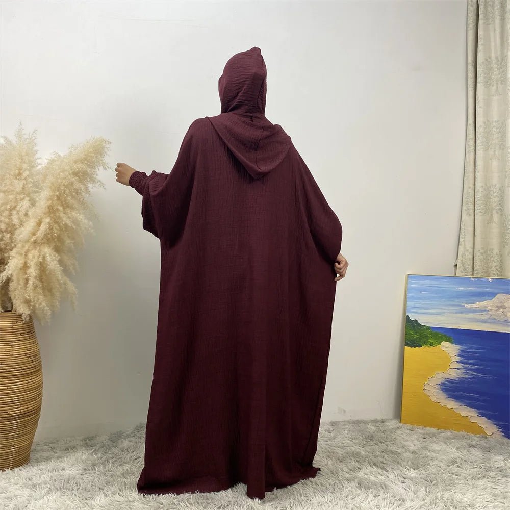 Women's Solid Color Jalabiya Dress
