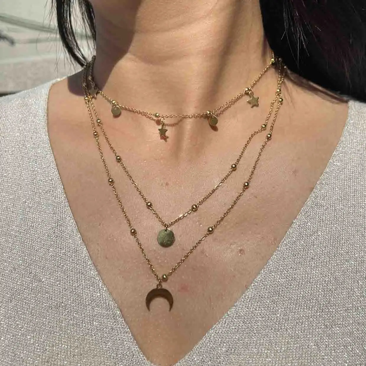 Celestial Charm Choker Necklace