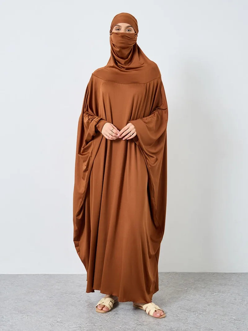 Muslim Long Sleeve Jilbab Dress