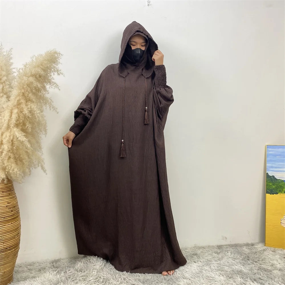 Women's Solid Color Jalabiya Dress