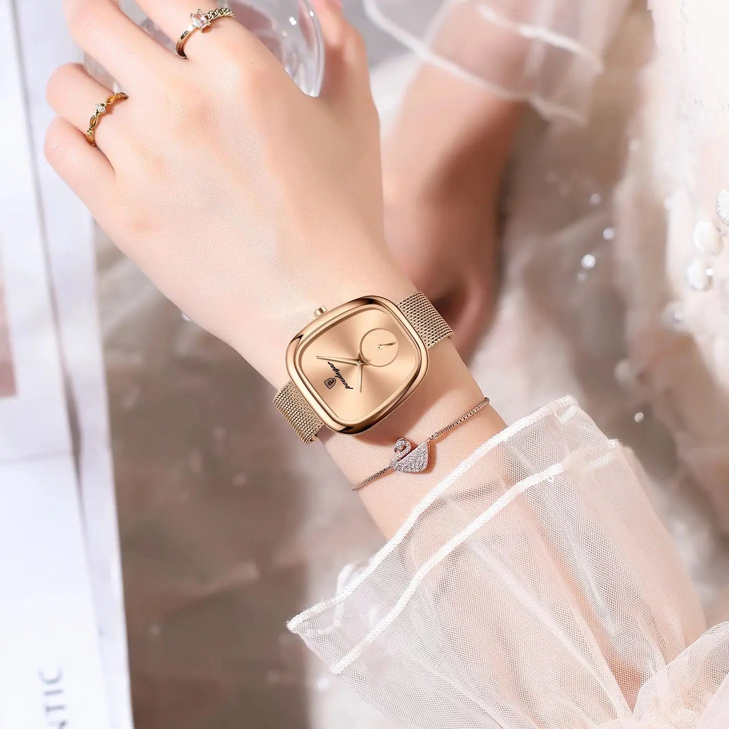 Elegant Women's Stainless Steel Watch