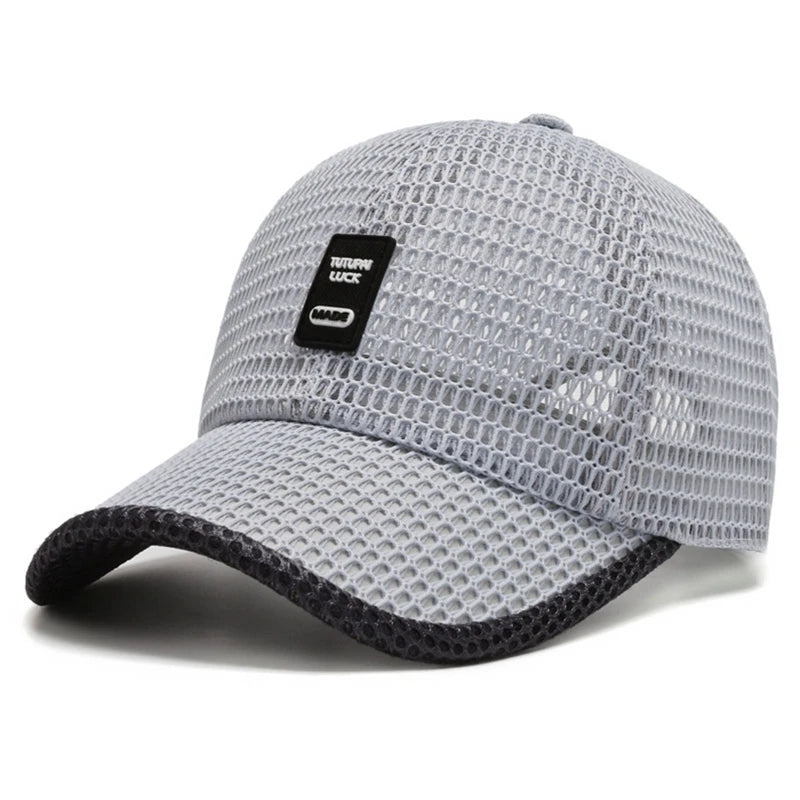 Men Women Outdoor Summer Full Mesh Net Cool Breathable Quick Drying  Sunhat Baseball Cap Anti-UV Tennis Golf Sport Trucker Hats