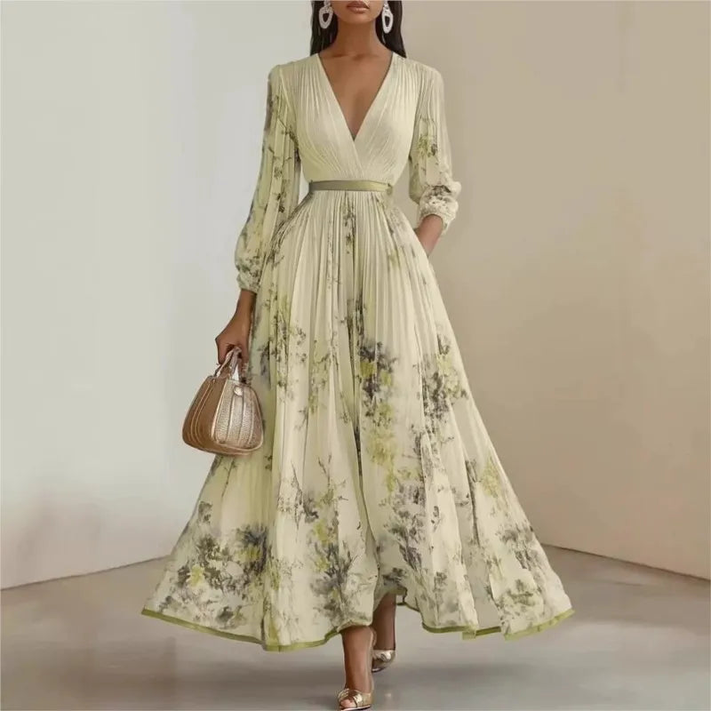 Women's Floral Evening Maxi Dress