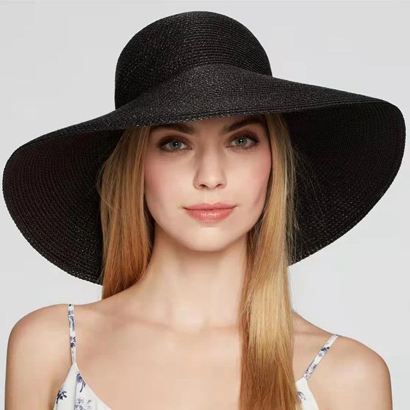 Summer Solid Color  Sun Hat Ladies Beach