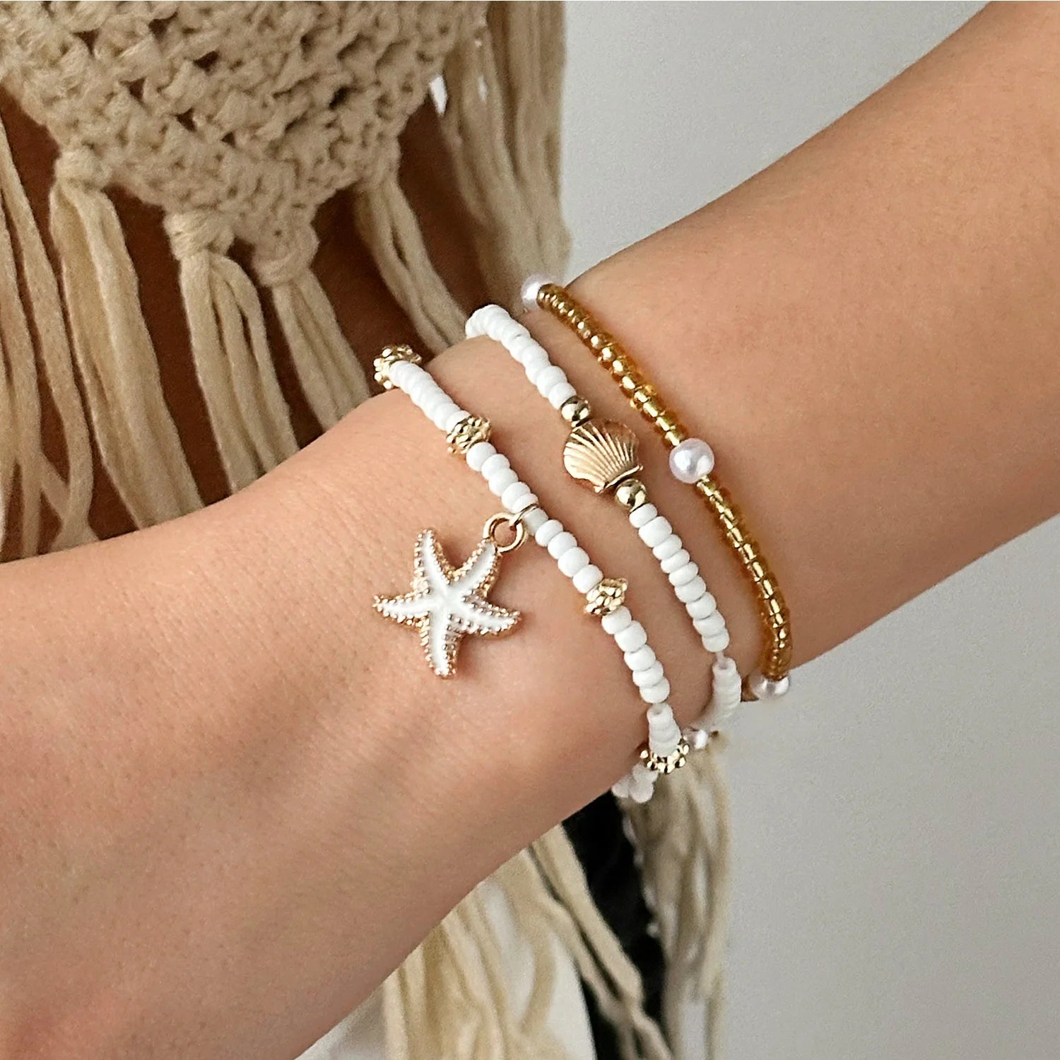 Starfish Pearl Necklace