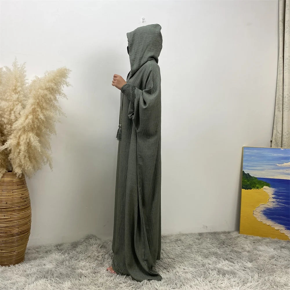 Women's Solid Color Jalabiya Dress