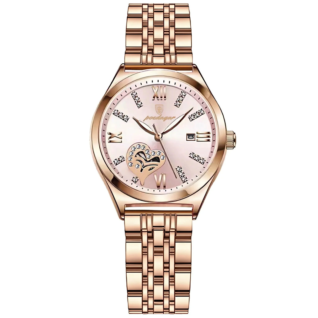 Elegant Stainless Steel Ladies Watch