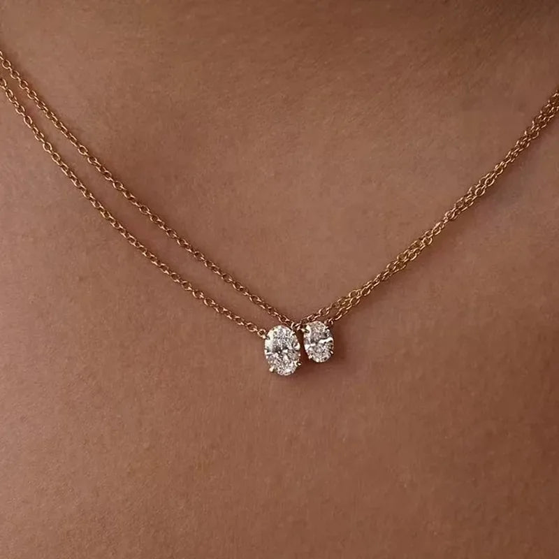 Elegant Moissanite Necklace