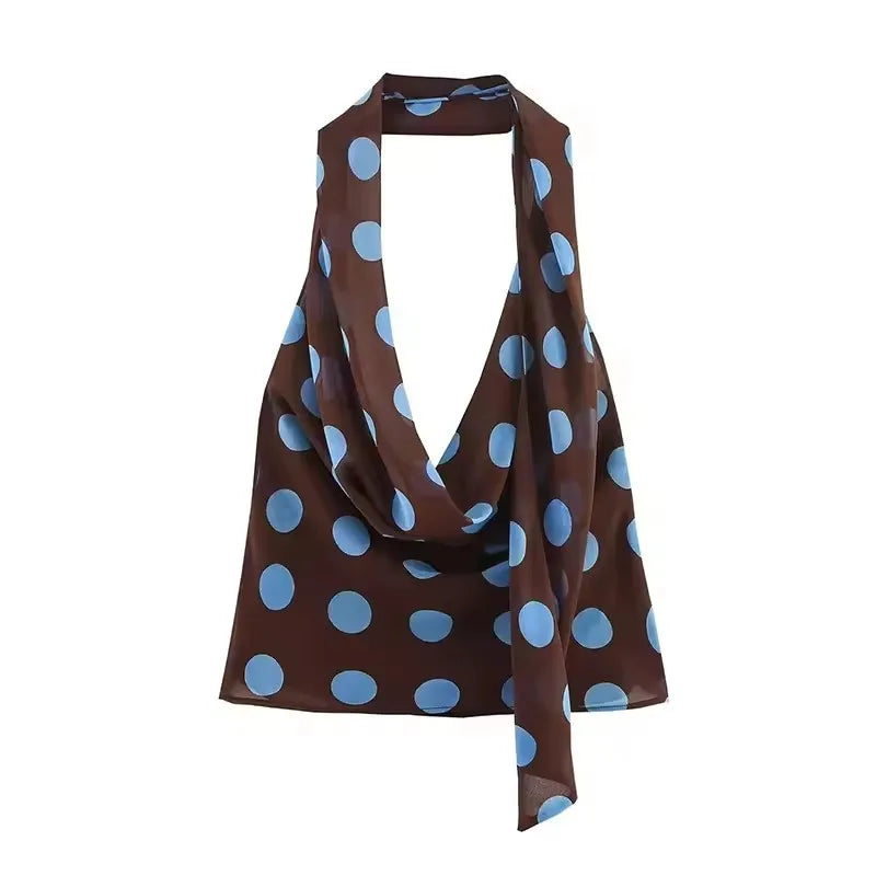 Women's Polka Dot Two-Piece Set