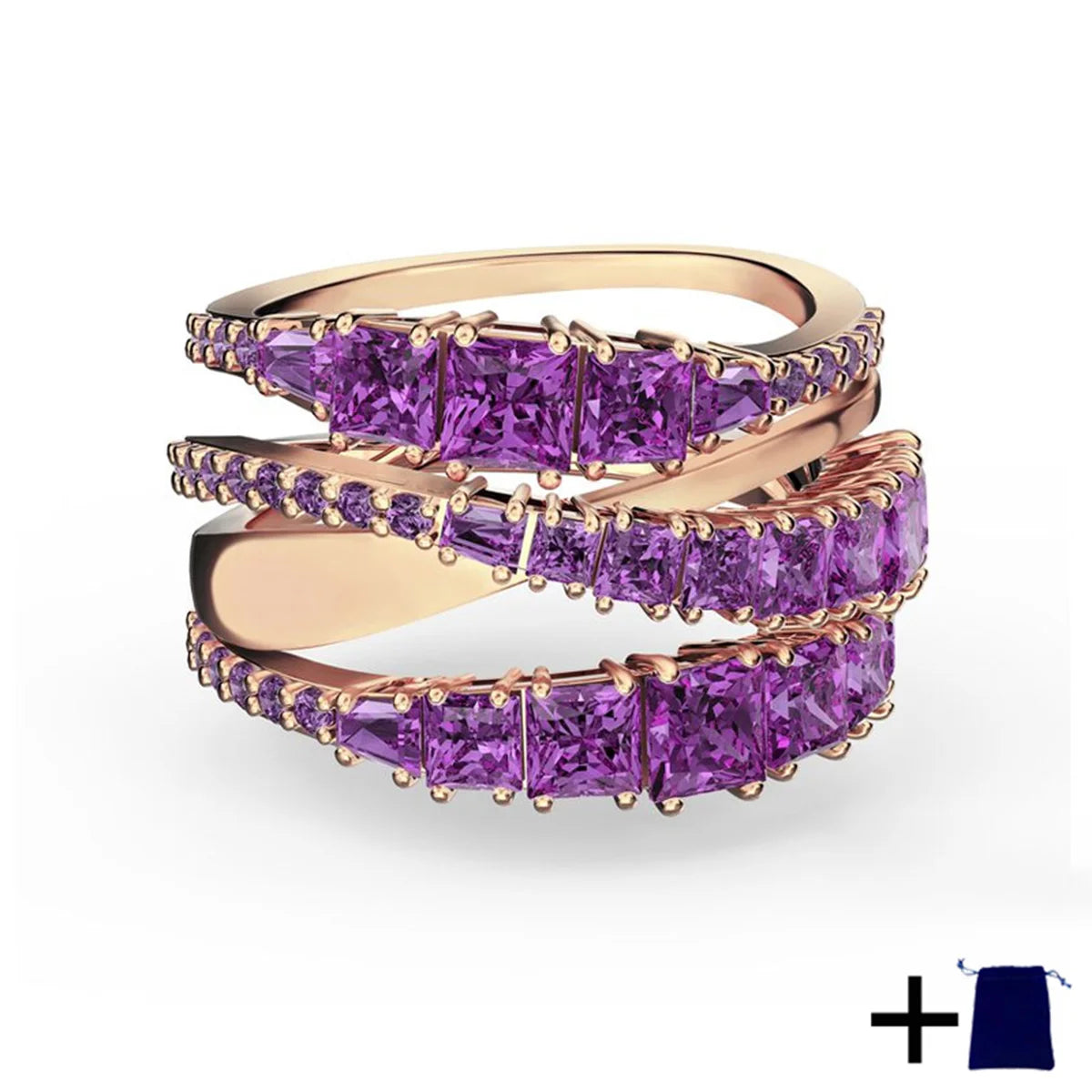 Rainbow Zircon Fashion Ring