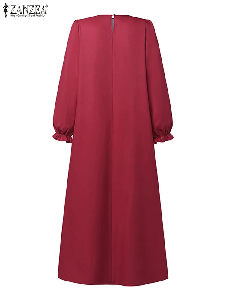 Women's Elegant Floral Kaftan Dress